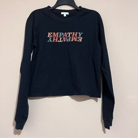 ABOUND - Black Empathy Graphic Long Sleeve Tee - Picture 2 of 10